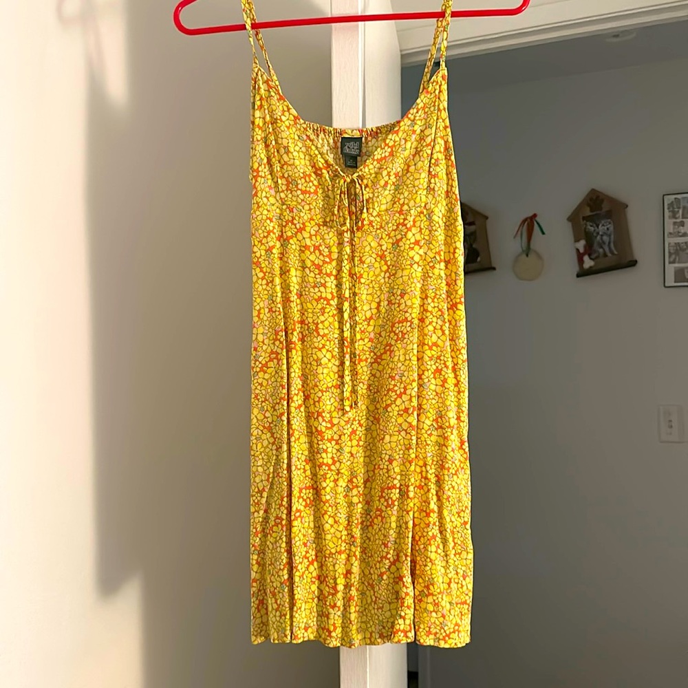 Size medium yellow mini sun dress